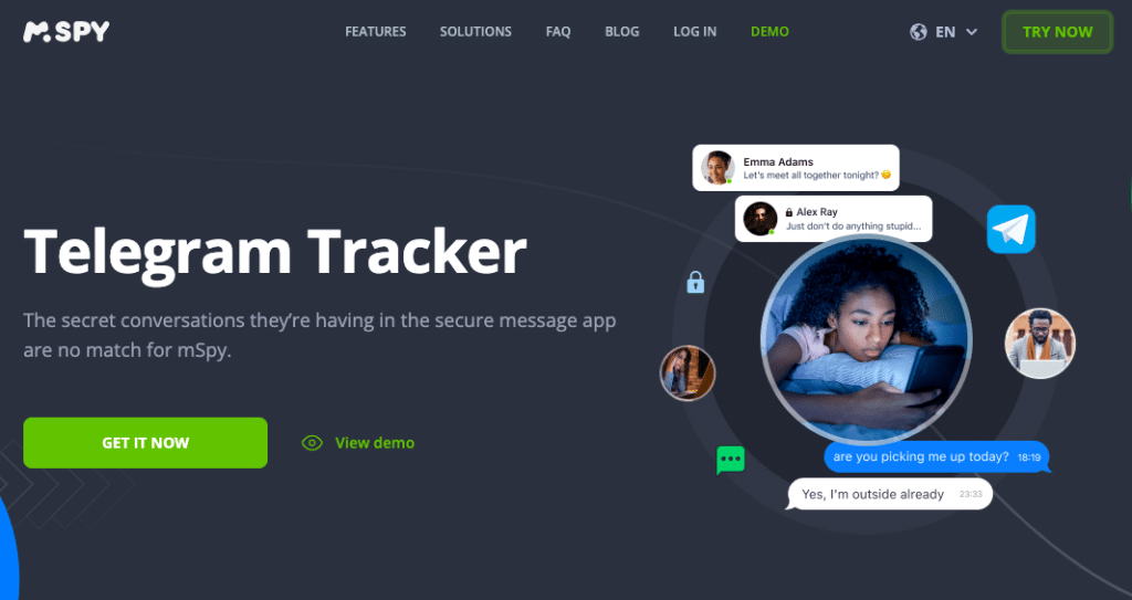 mSpy Telegram Tracker